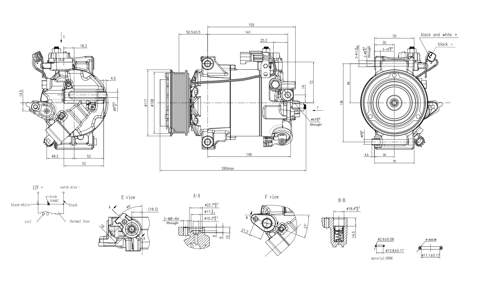 Hella Aircon Compressor 8FK366200-841