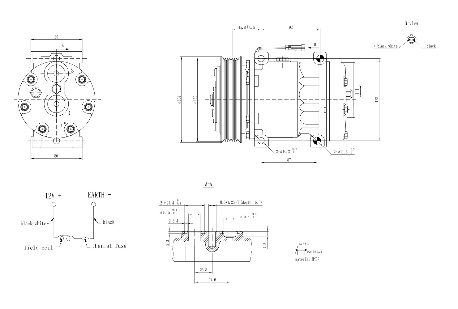 Hella Aircon Compressor 8FK366200-061