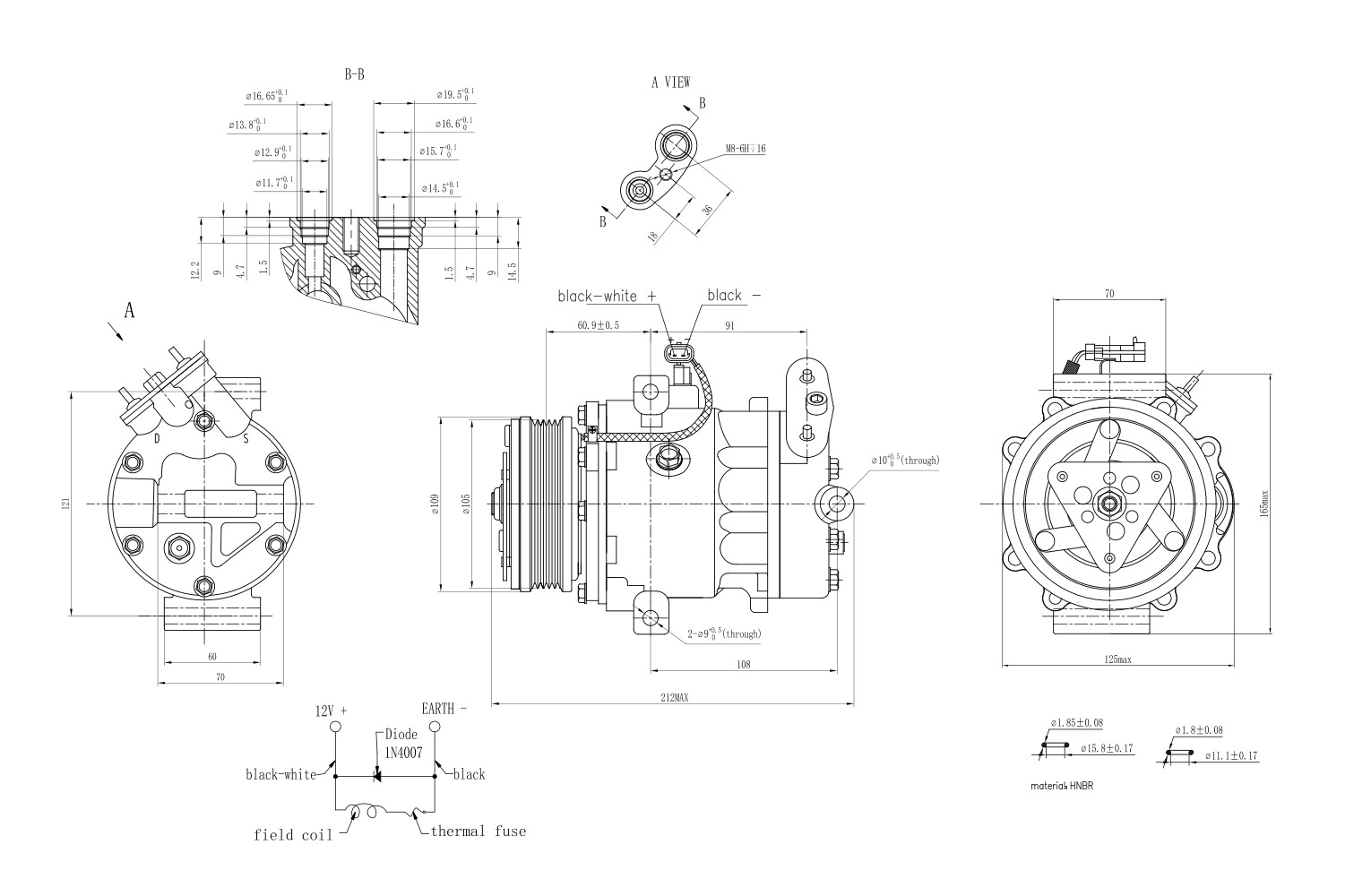 Hella Aircon Compressor 8FK366200-911