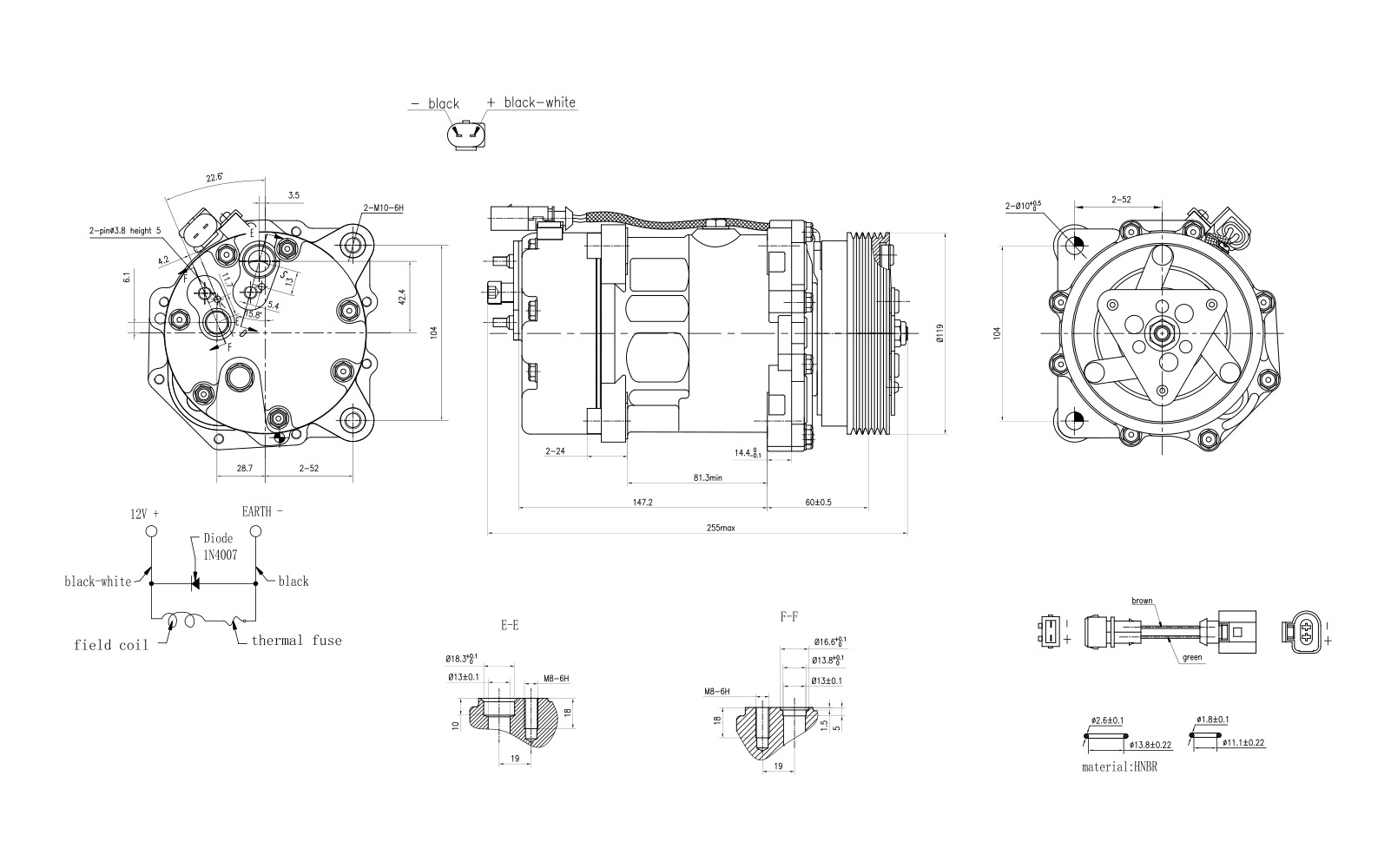 Hella Aircon Compressor 8FK366201-791