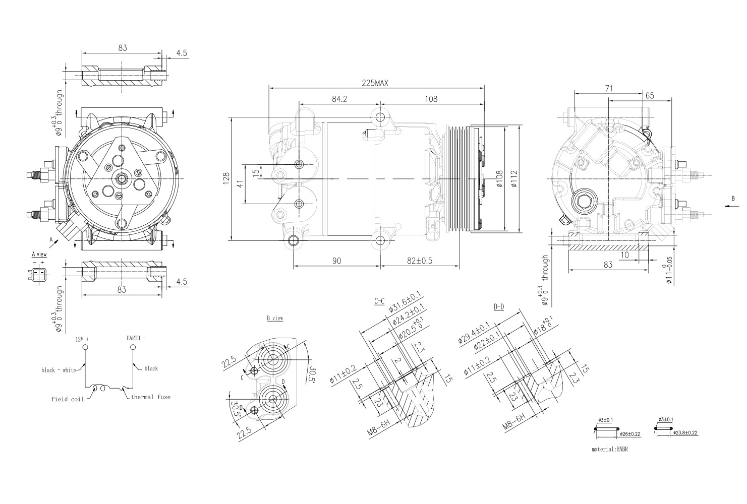Hella Aircon Compressor 8FK366200-571