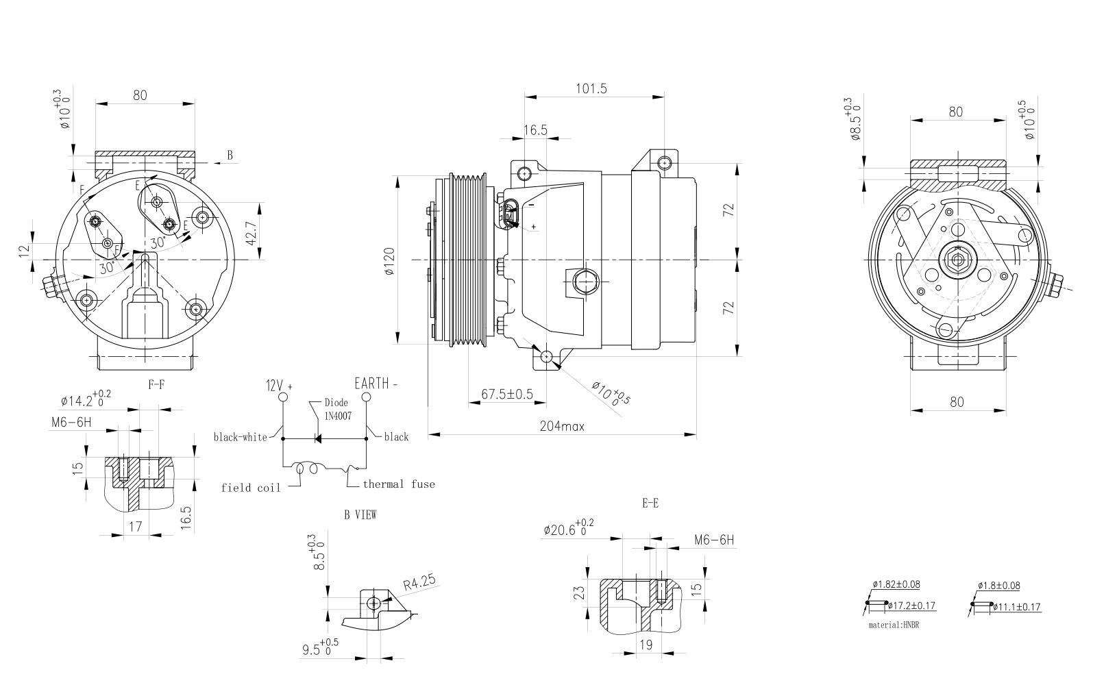 Hella Aircon Compressor 8FK366200-671