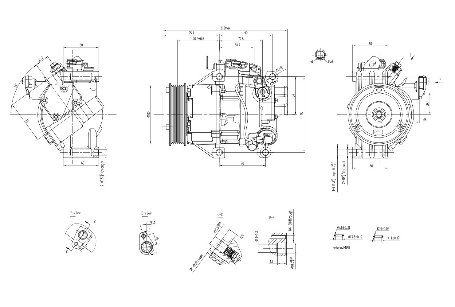 Hella Aircon Compressor 8FK366200-711