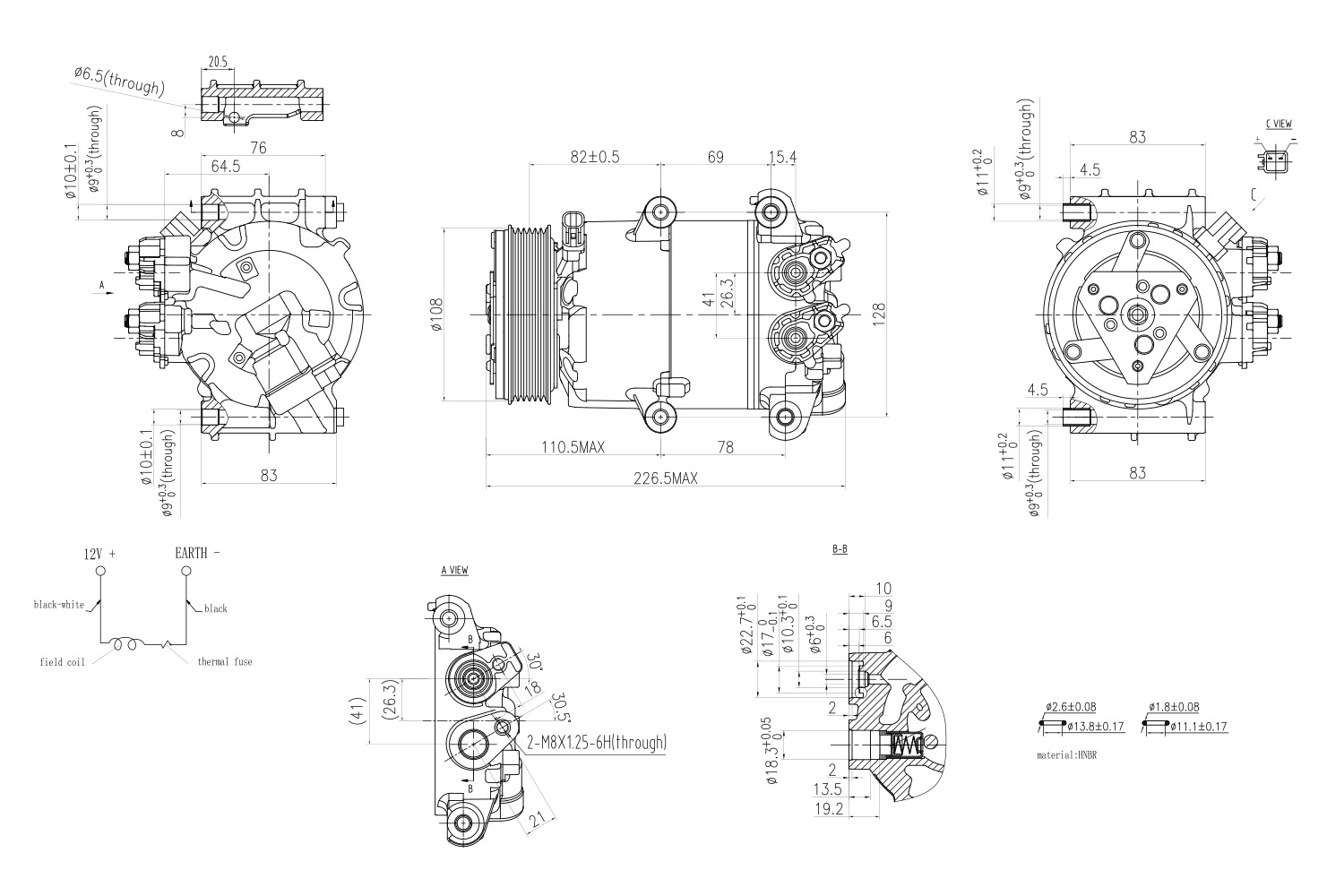 Hella Aircon Compressor 8FK366200-601