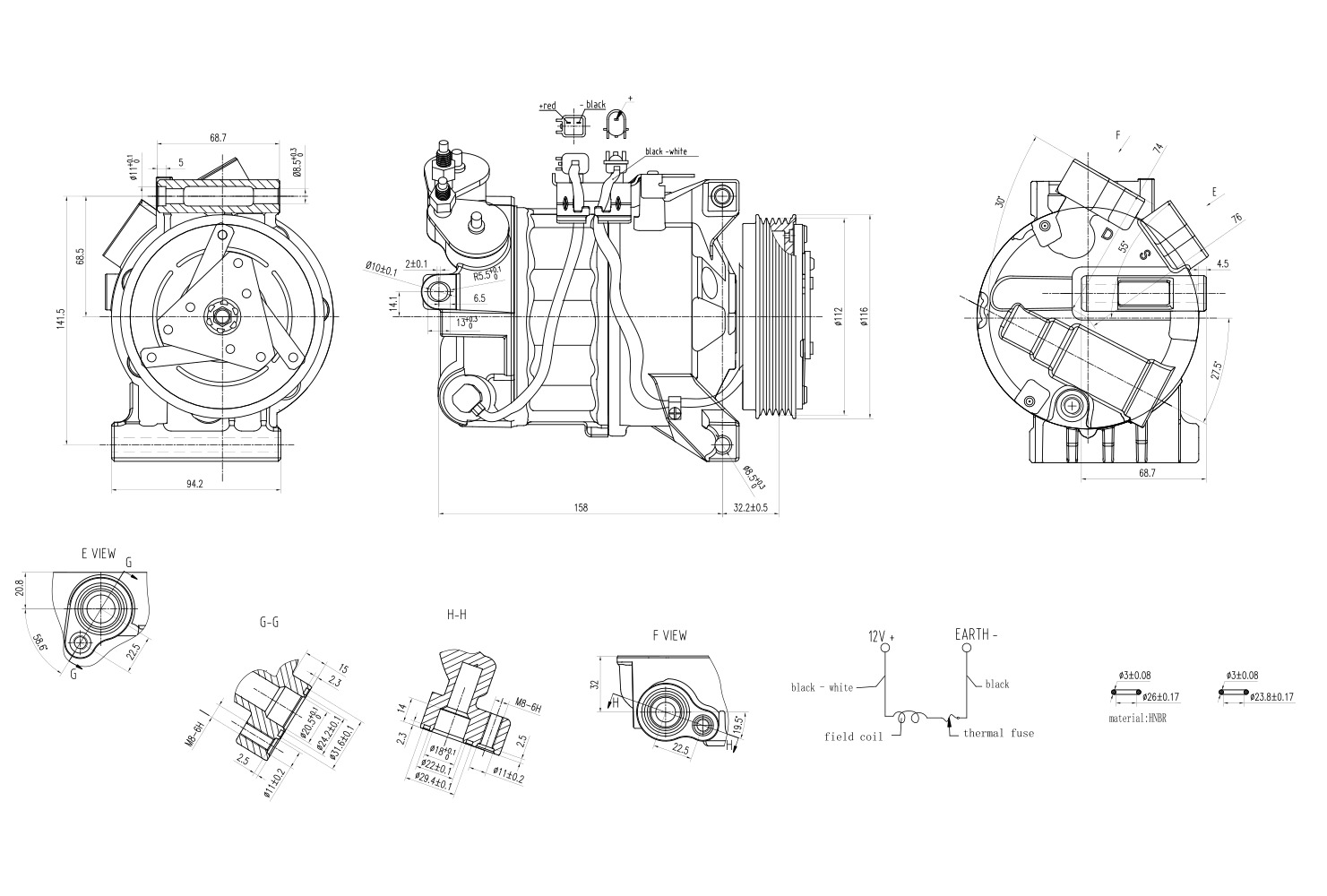 Hella Aircon Compressor 8FK366200-301