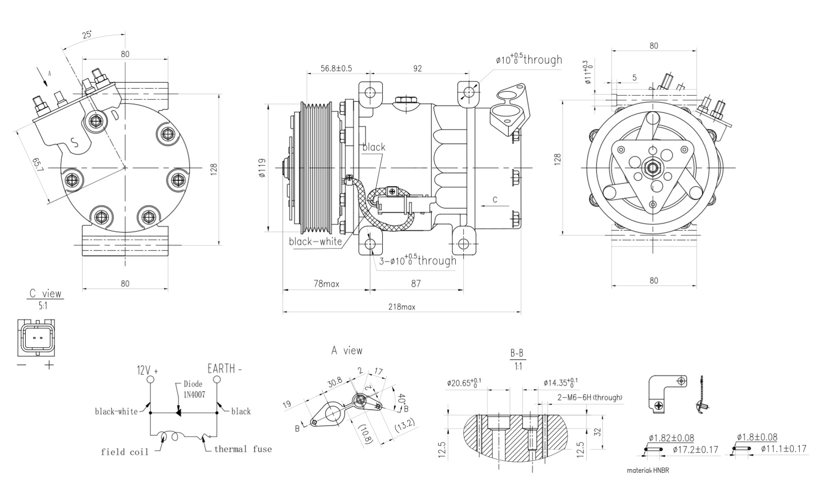 Hella Aircon Compressor 8FK366200-121