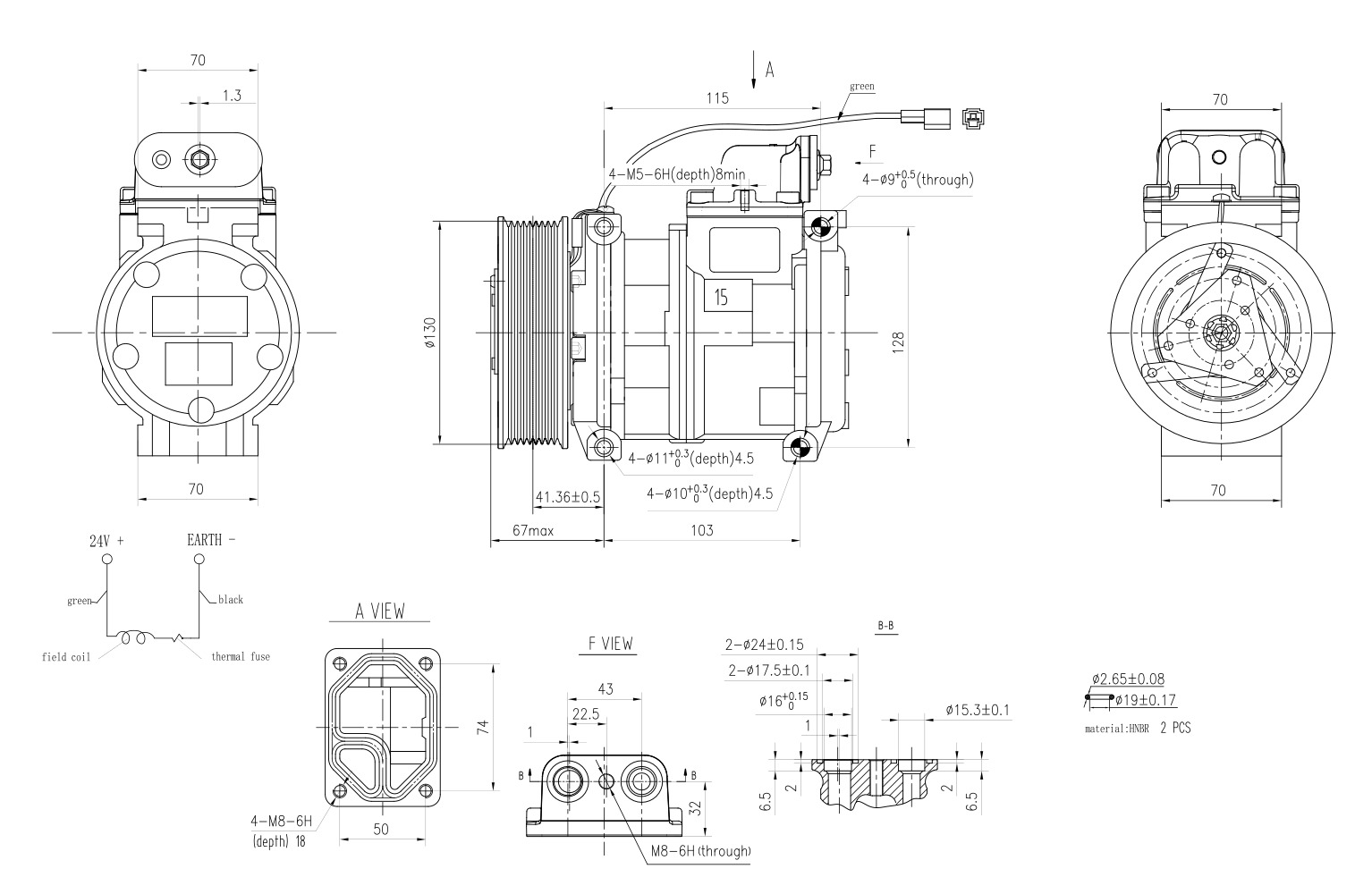 Hella Aircon Compressor 8FK366200-021