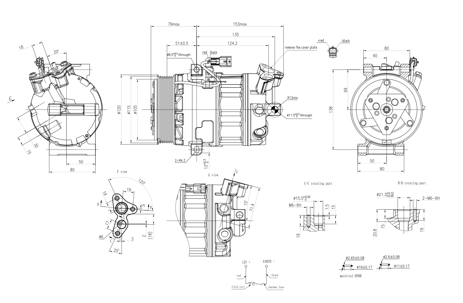 Hella Aircon Compressor 8FK366201-341