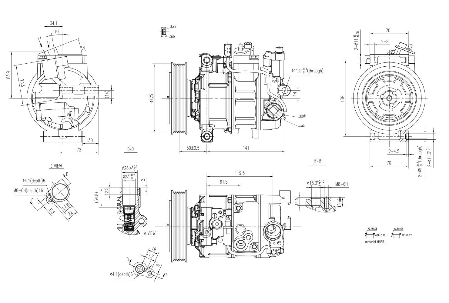 Hella Aircon Compressor 8FK366200-531