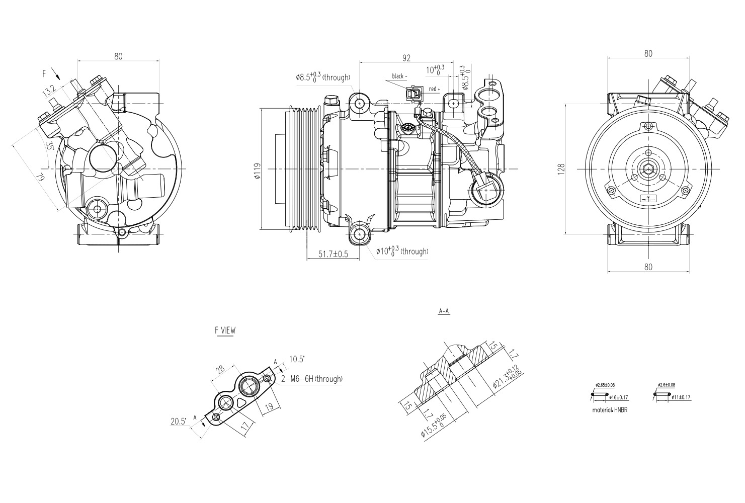 Hella Aircon Compressor 8FK366201-121