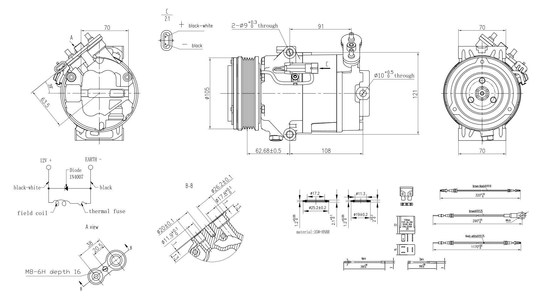 Hella Aircon Compressor 8FK366200-221