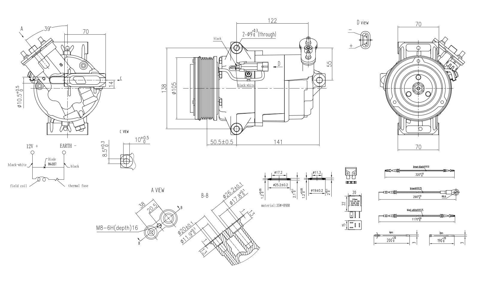 Hella Aircon Compressor 8FK366200-701