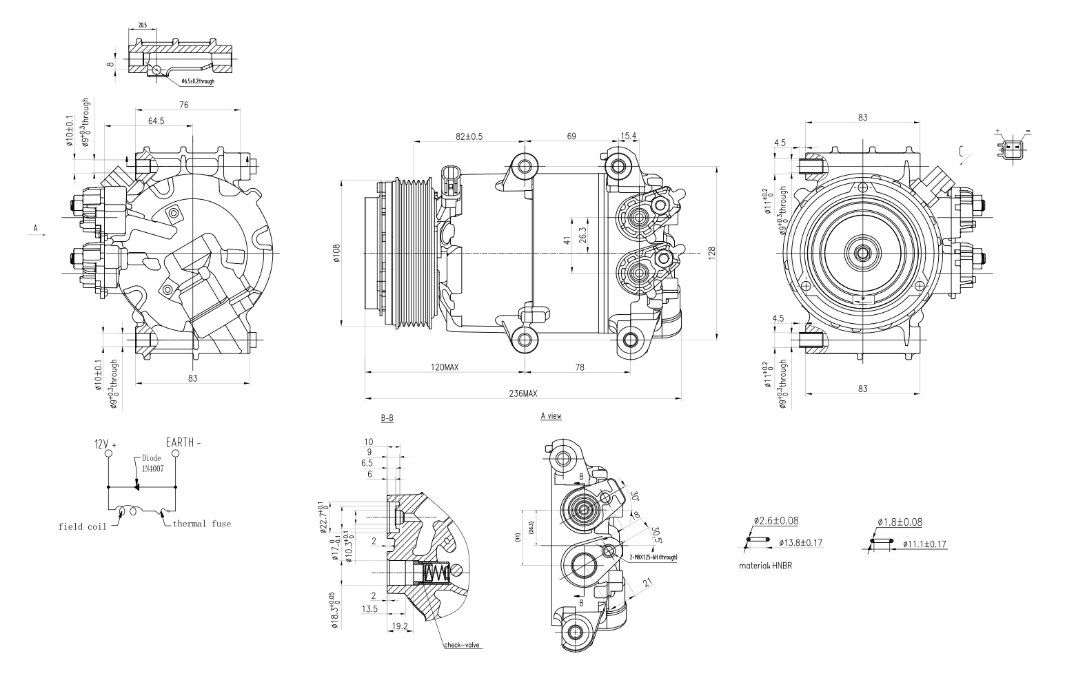 Hella Aircon Compressor 8FK366200-241