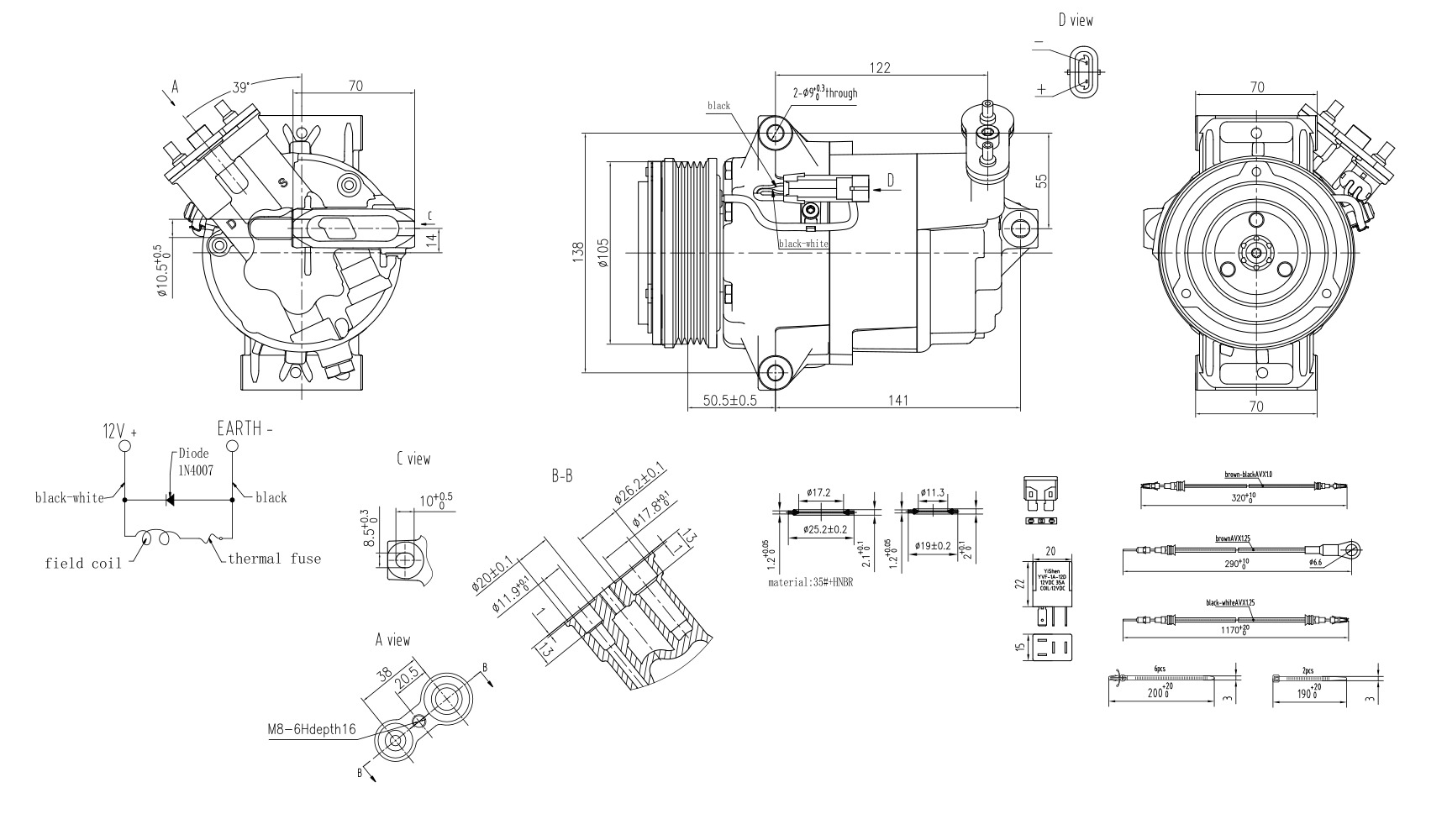 Hella Aircon Compressor 8FK366200-761