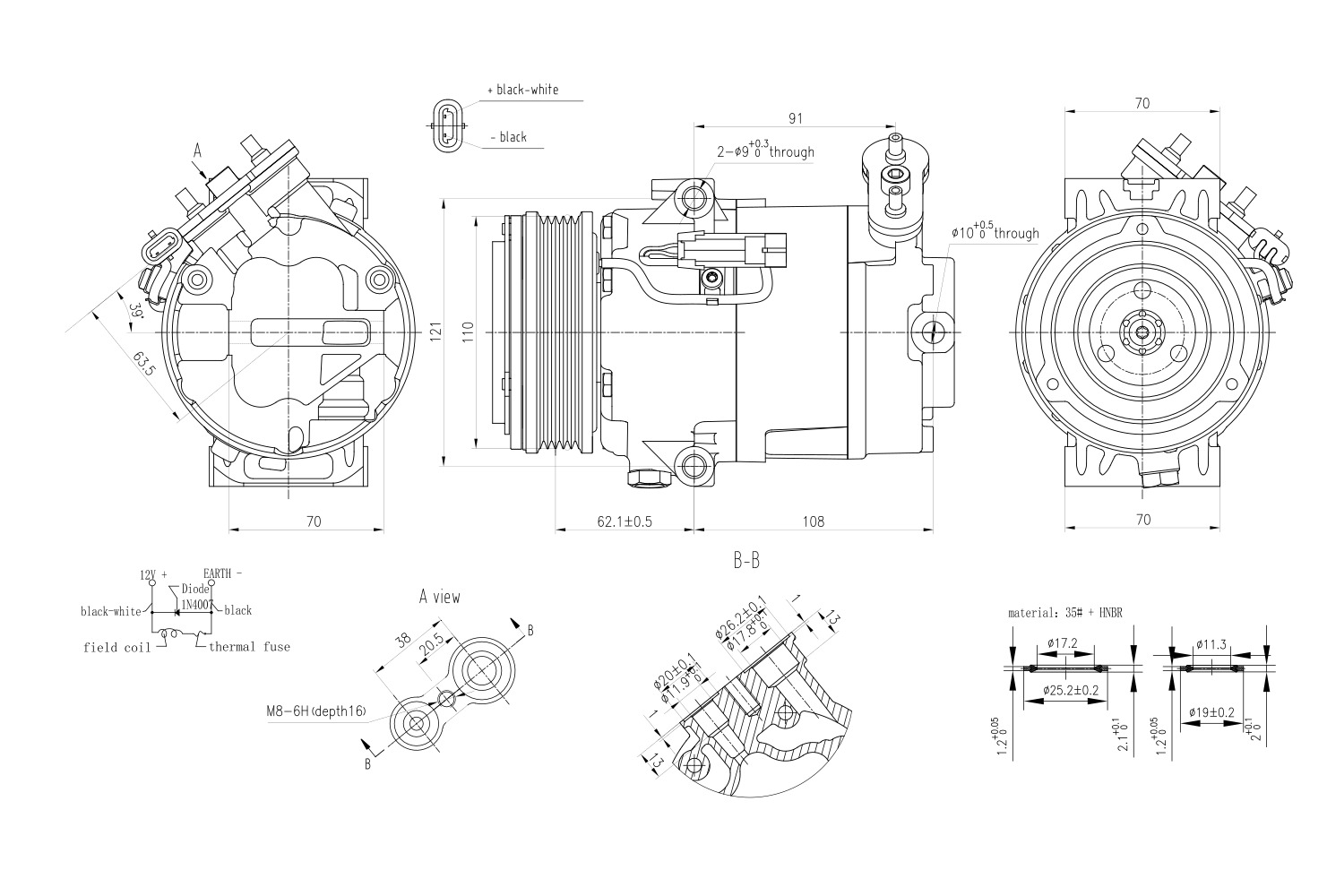 Hella Aircon Compressor 8FK366200-871
