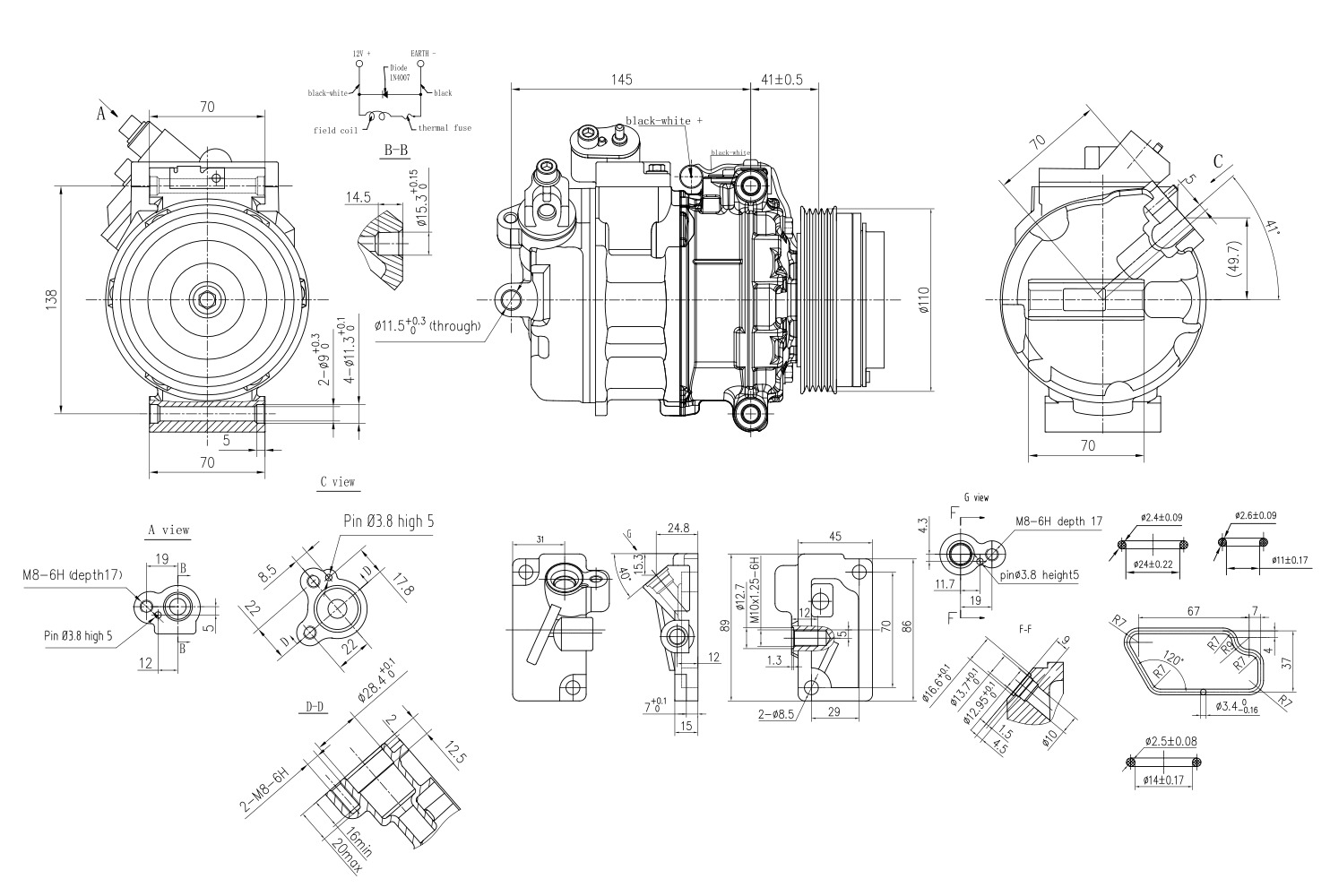 Hella Aircon Compressor 8FK366200-231