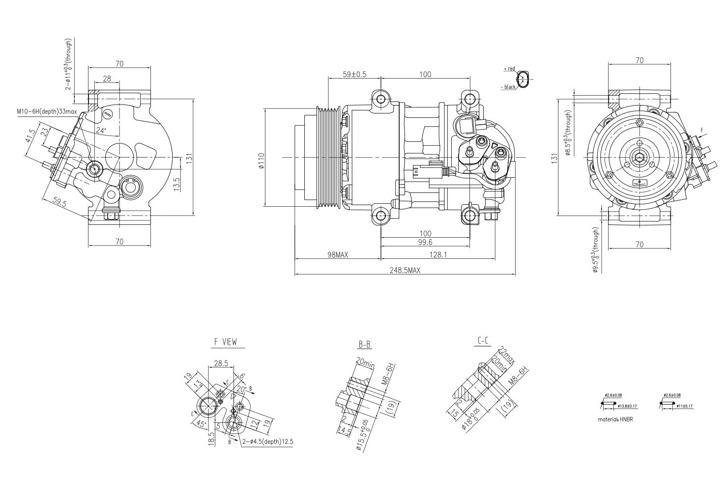 Hella Aircon Compressor 8FK366200-851