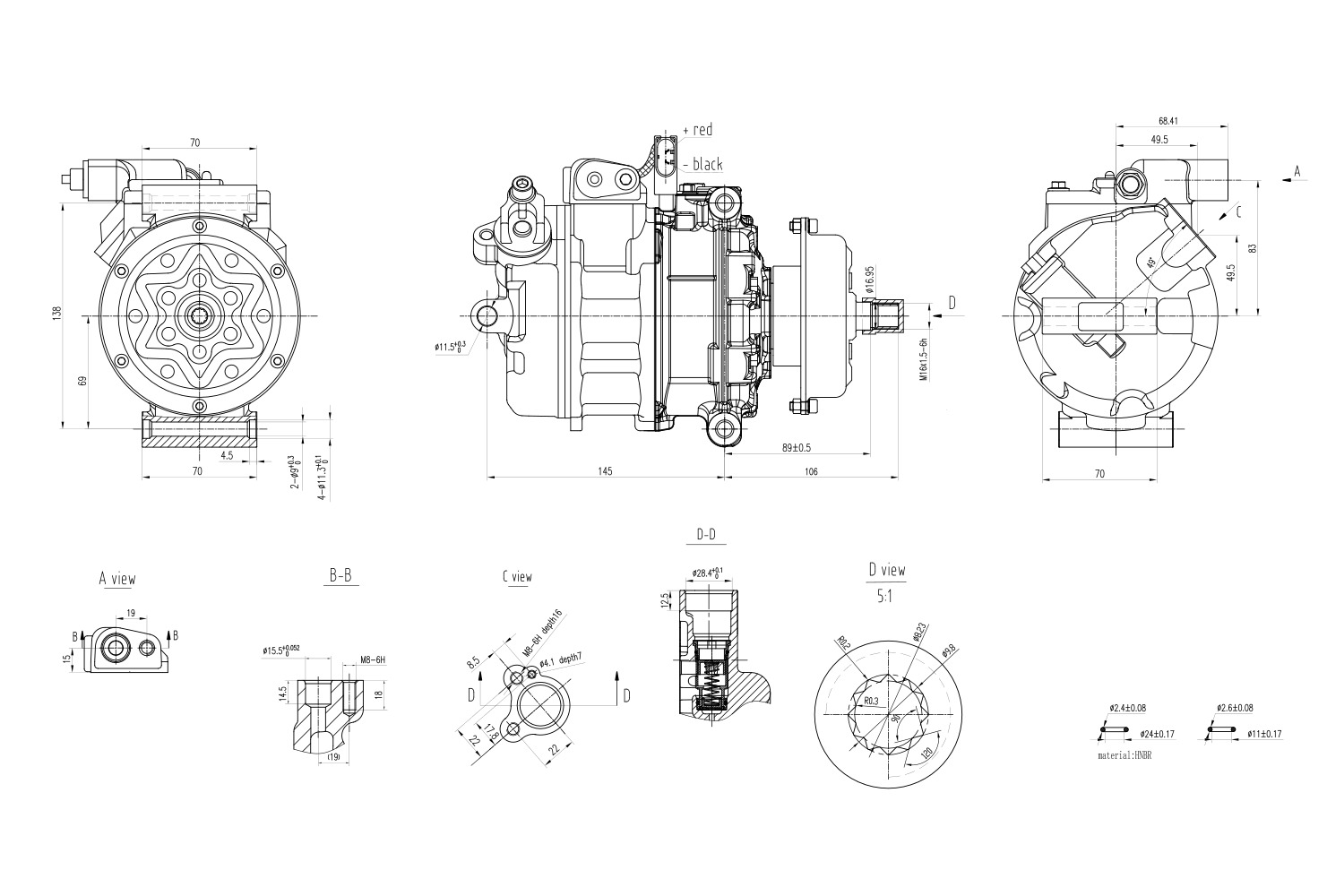 Hella Aircon Compressor 8FK366201-101