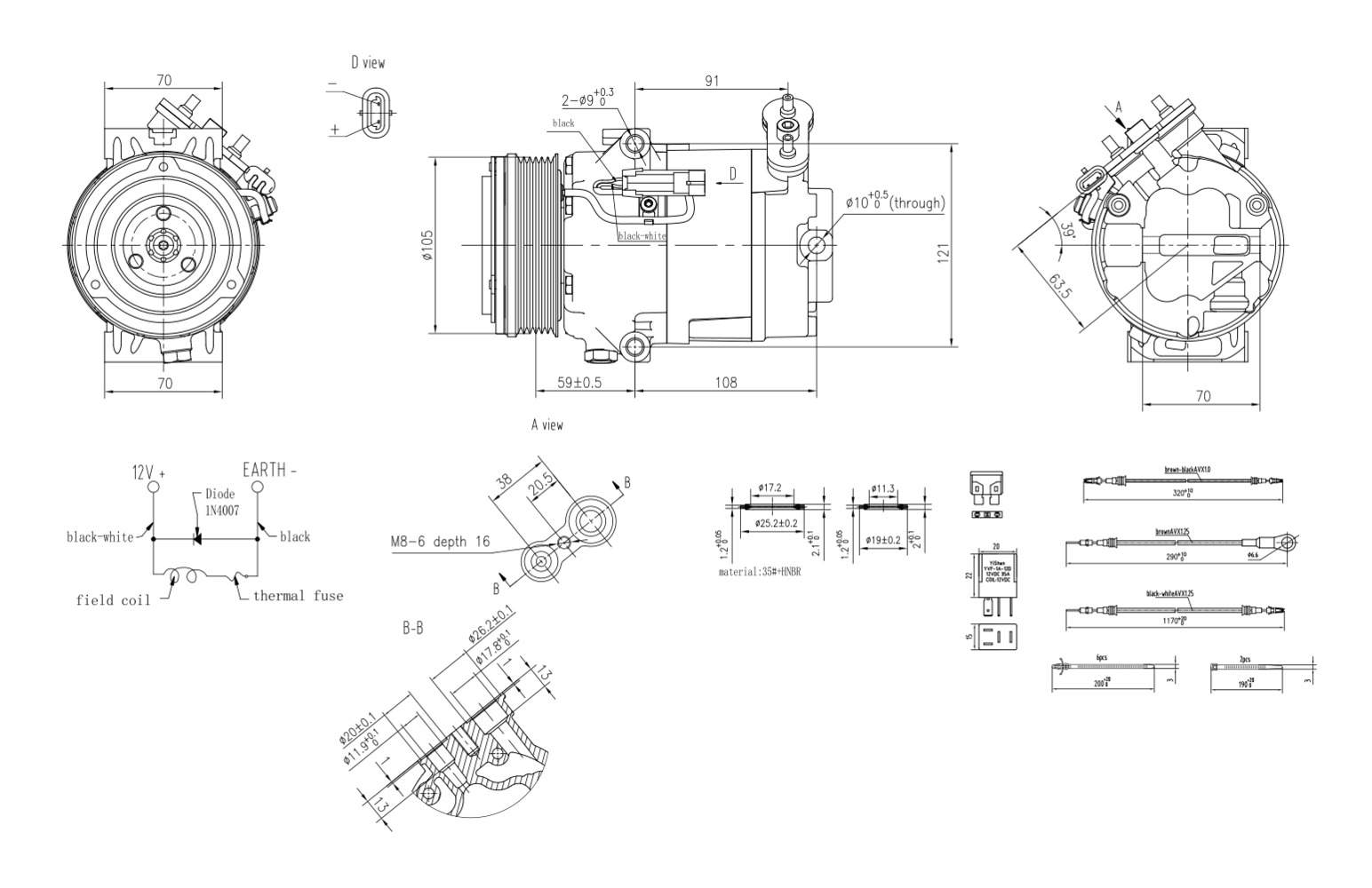 Hella Aircon Compressor 8FK366200-541