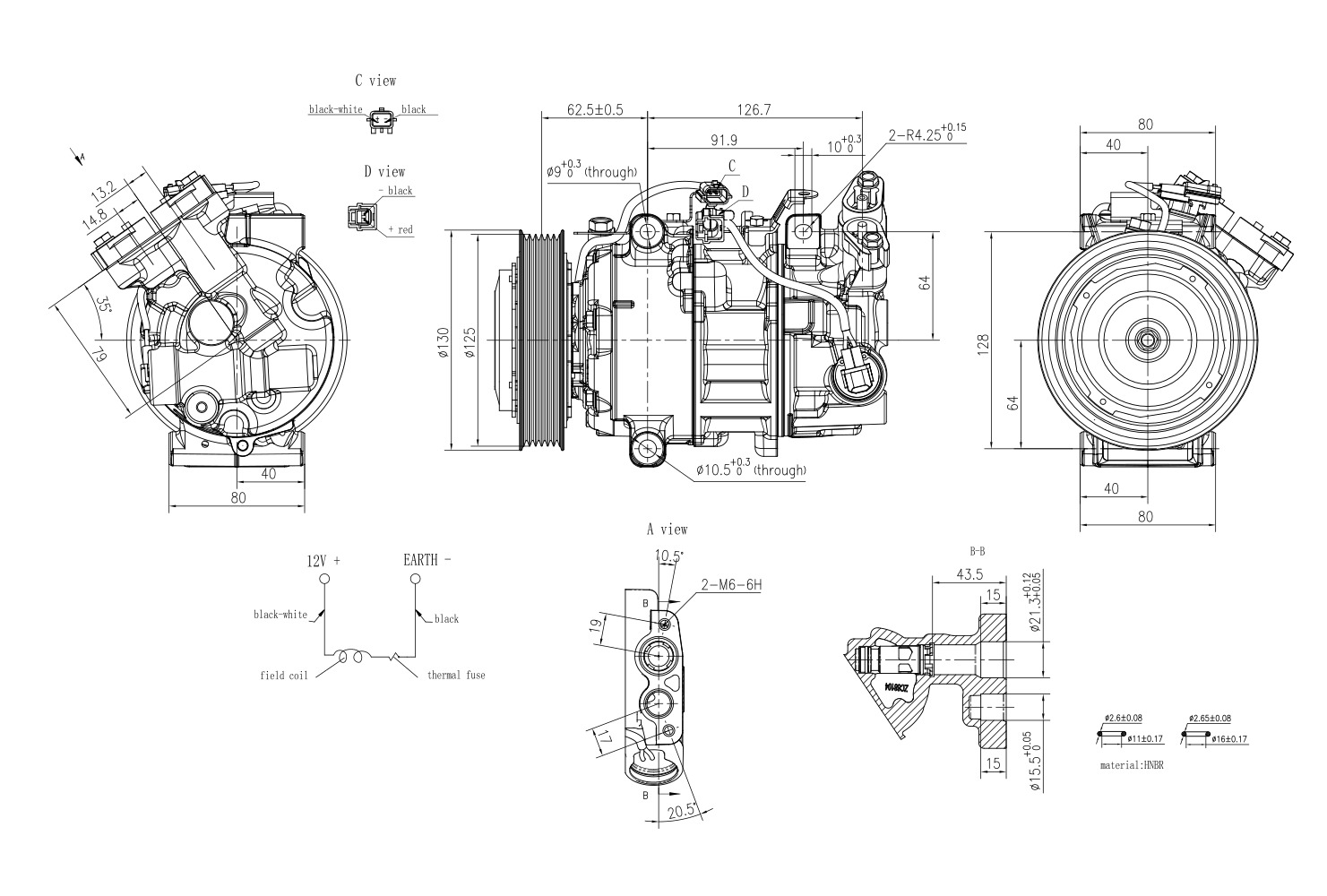 Hella Aircon Compressor 8FK366201-921