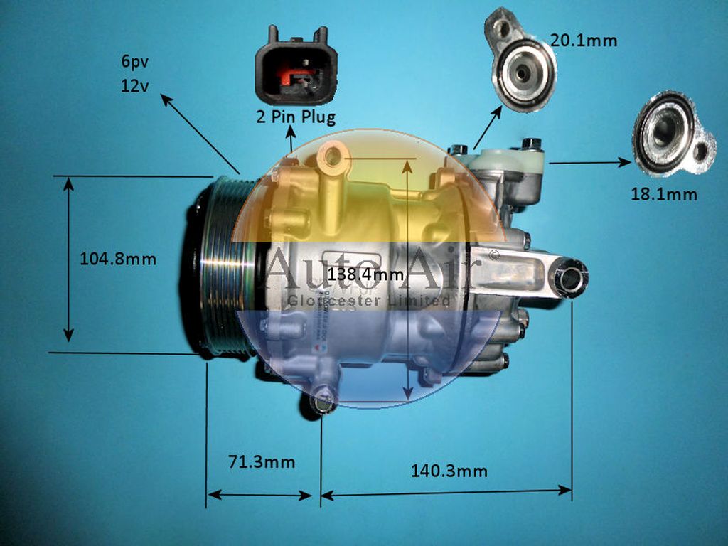 Aircon Compressor Aftermarket Quality – AutoAir 14-0057P