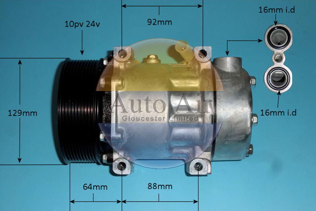 Aircon Compressor Genuine OE SANDEN – AutoAir 14-0131