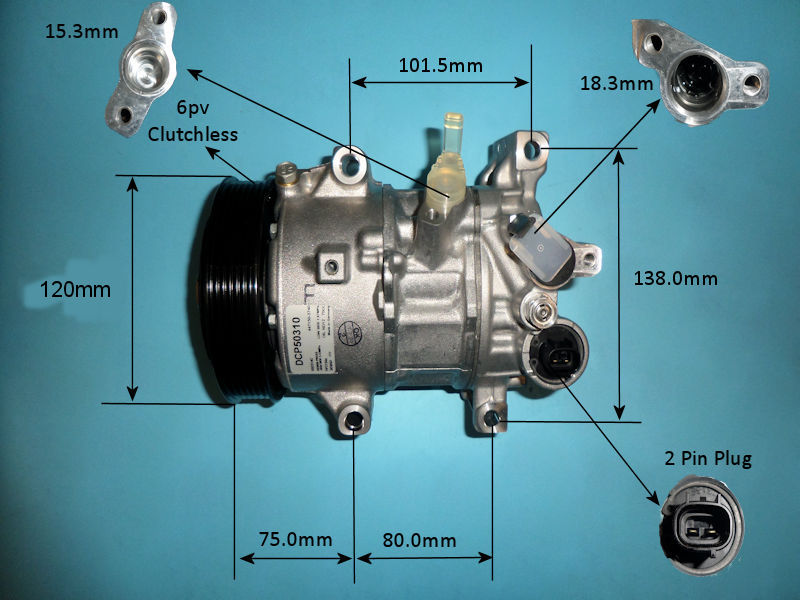 CoolZone Aircon Compressor Genuine OEM (14-0295)
