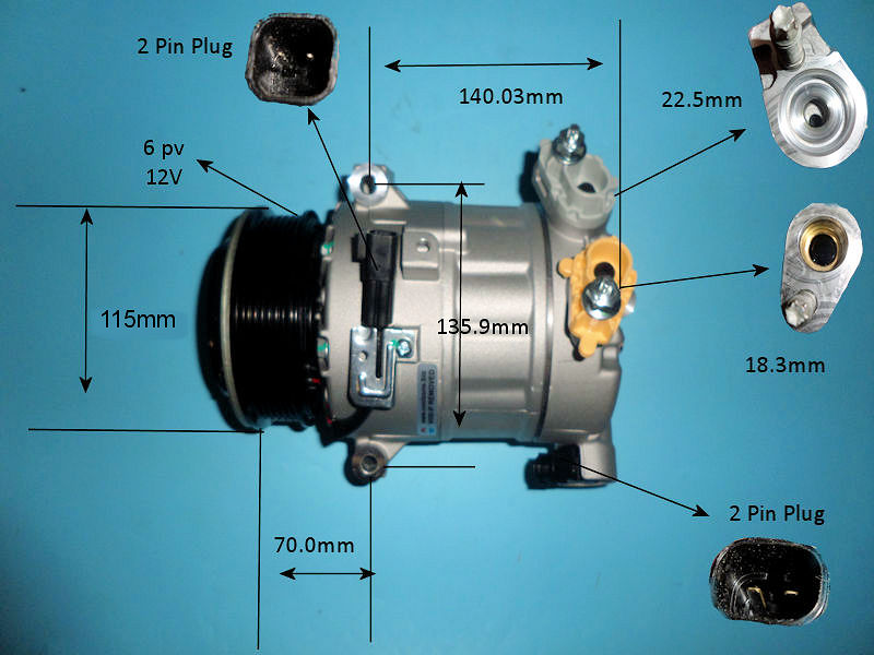 CoolZone Aircon Compressor (14-0800P)