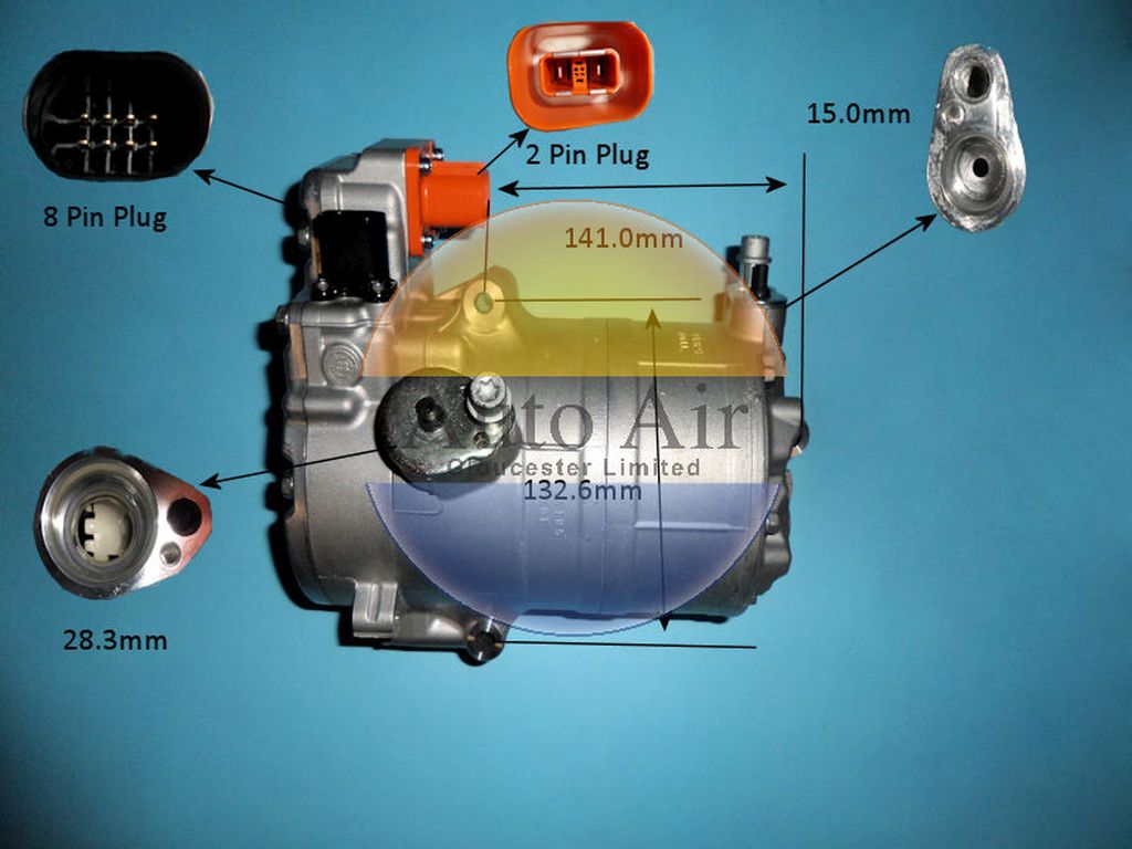 Aircon Compressor Genuine OE SANDEN – AutoAir 14-0809