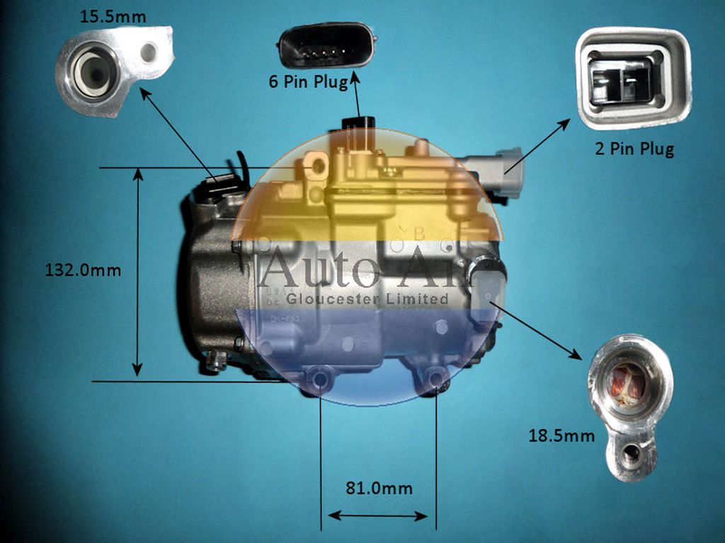 Aircon Compressor Genuine OE DENSO – AutoAir 14-0815