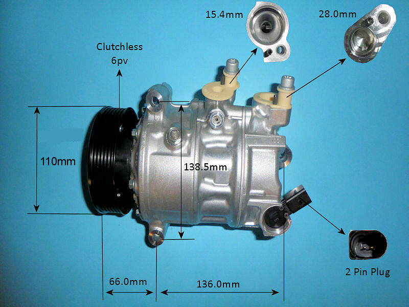 CoolZone Aircon Compressor Genuine OEM (14-0827)