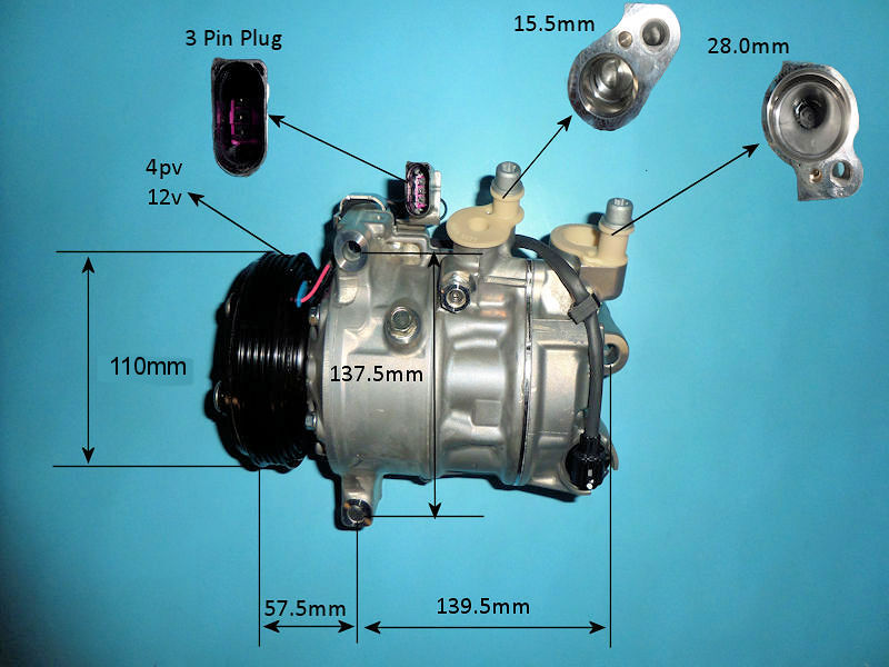 CoolZone Aircon Compressor Genuine OEM (14-0829)