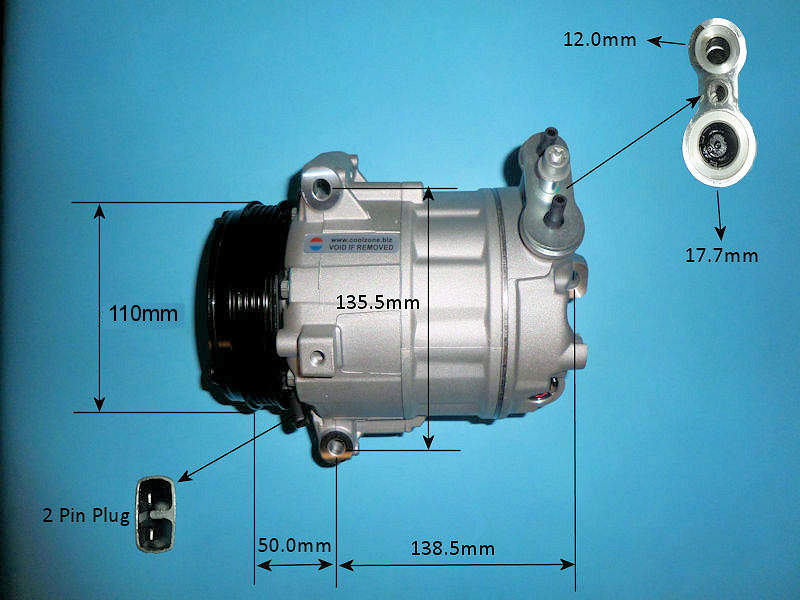 CoolZone Aircon Compressor (14-0830P)