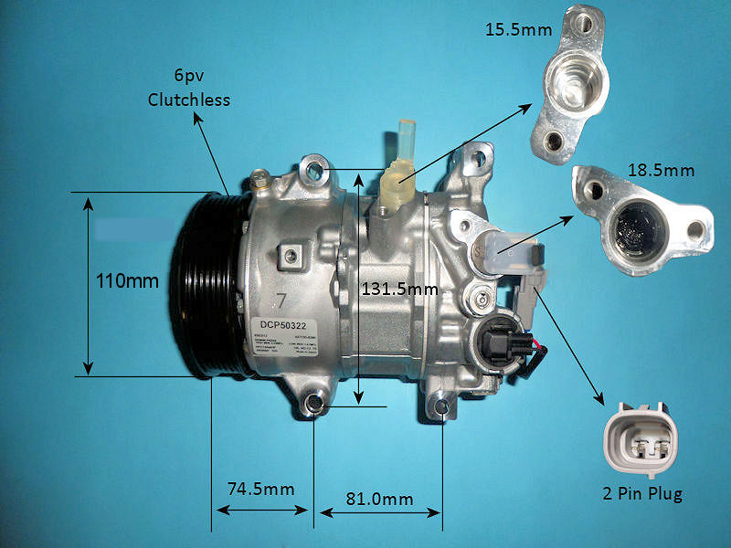 CoolZone Aircon Compressor Genuine OEM (14-0846)