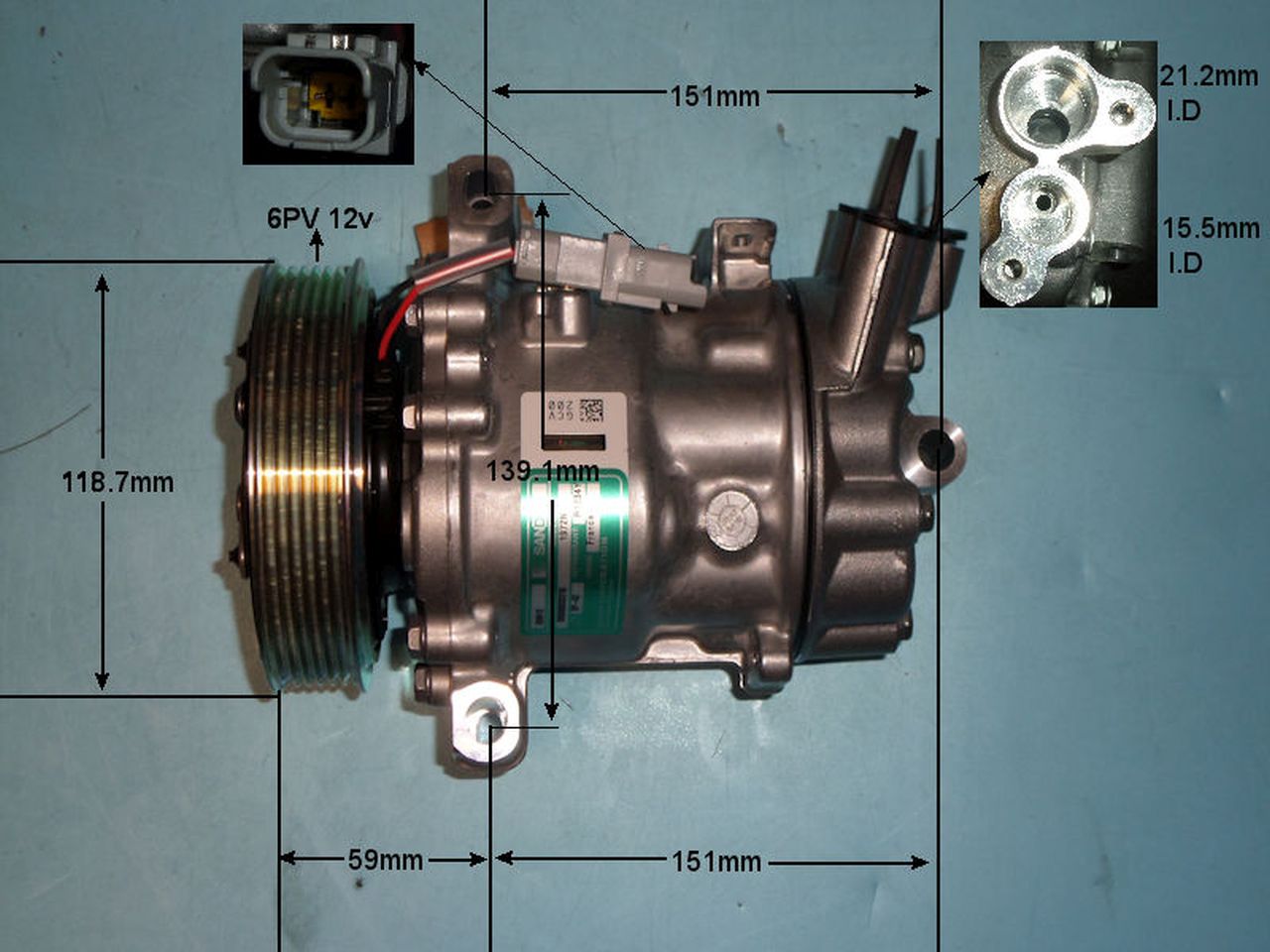 Auto Air Aircon Compressor Genuine OE – 14-0859