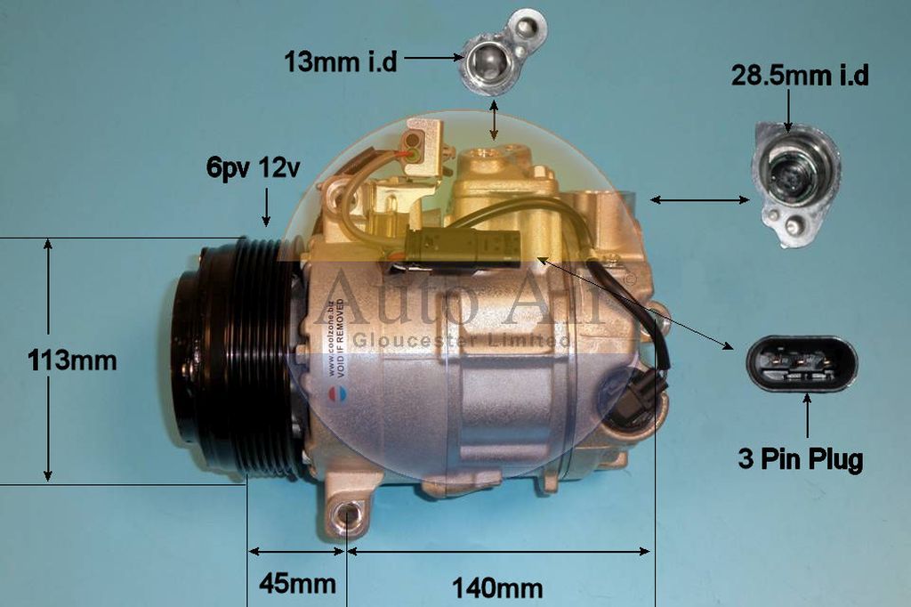 Aircon Compressor Aftermarket Quality – AutoAir 14-1280P