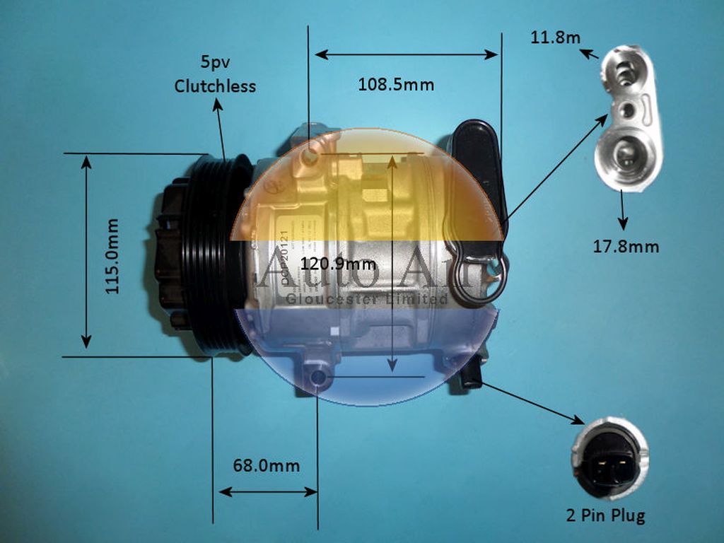 Aircon Compressor Genuine OE DENSO – AutoAir 14-1818