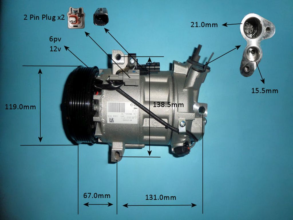 Aircon Compressor Genuine OE VISTEON – AutoAir 14-1819