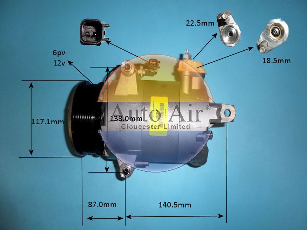 Aircon Compressor Genuine OE VISTEON – AutoAir 14-1835
