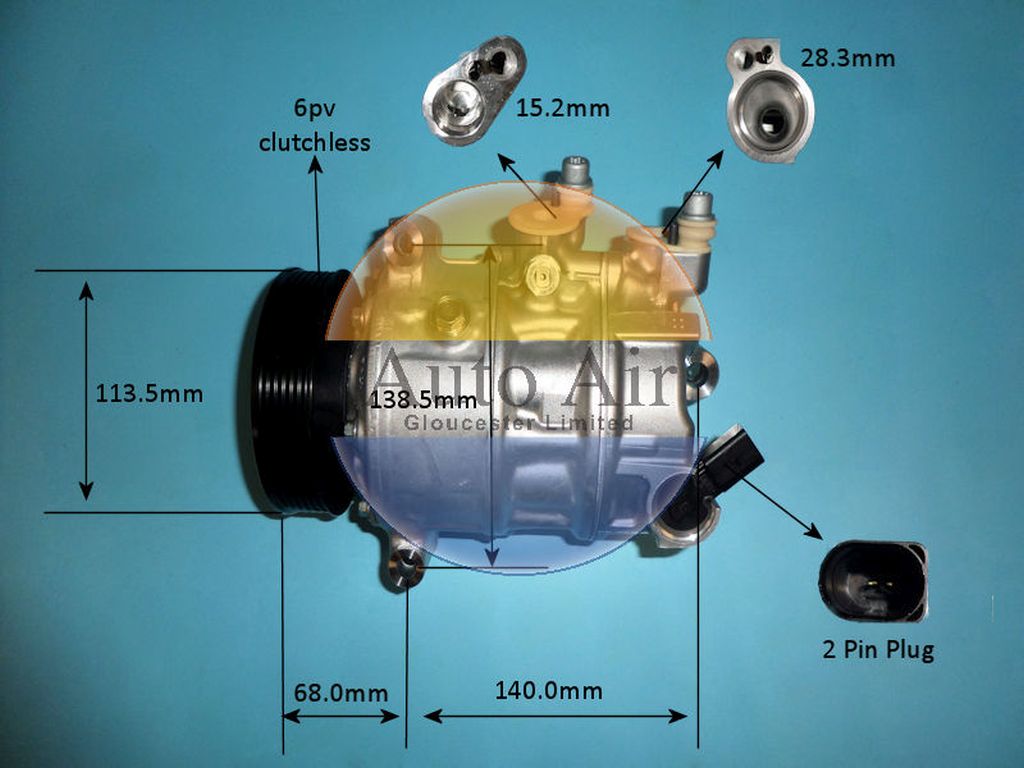 Aircon Compressor Genuine OE DENSO – AutoAir 14-8421