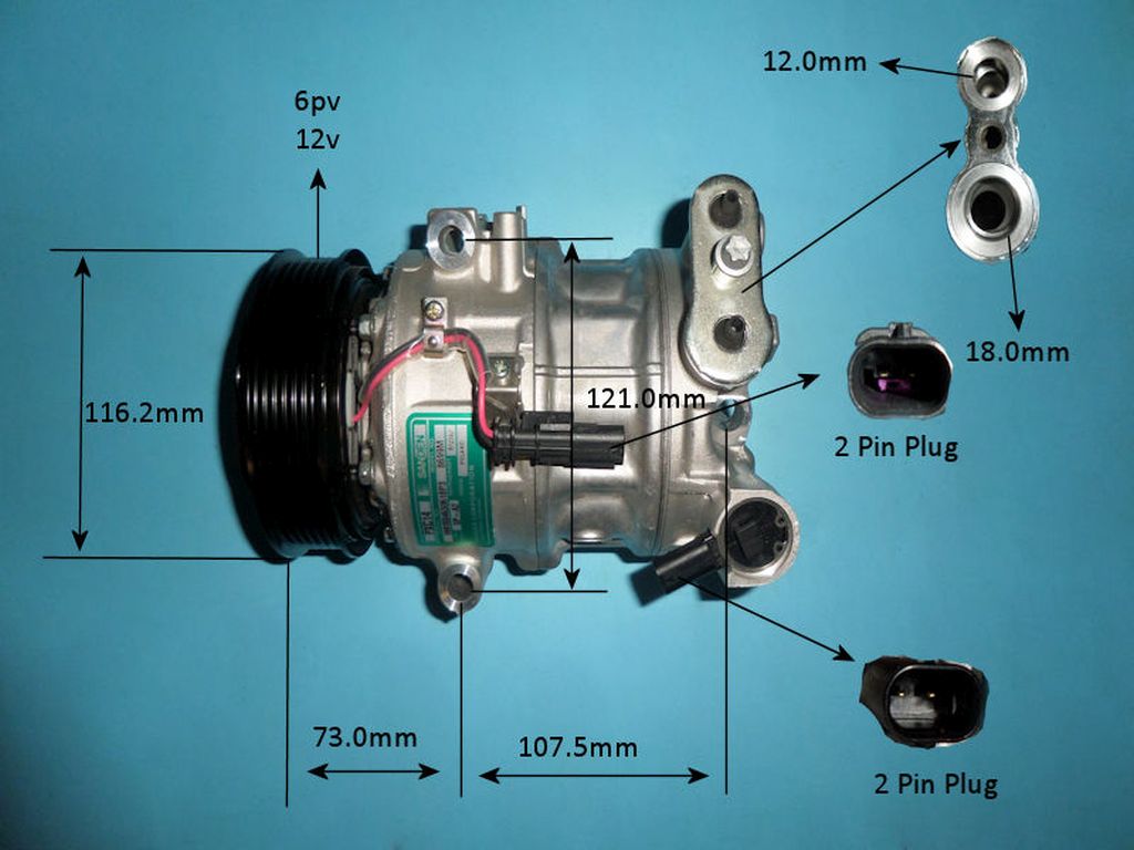 Aircon Compressor Genuine OE SANDEN – AutoAir 14-8699