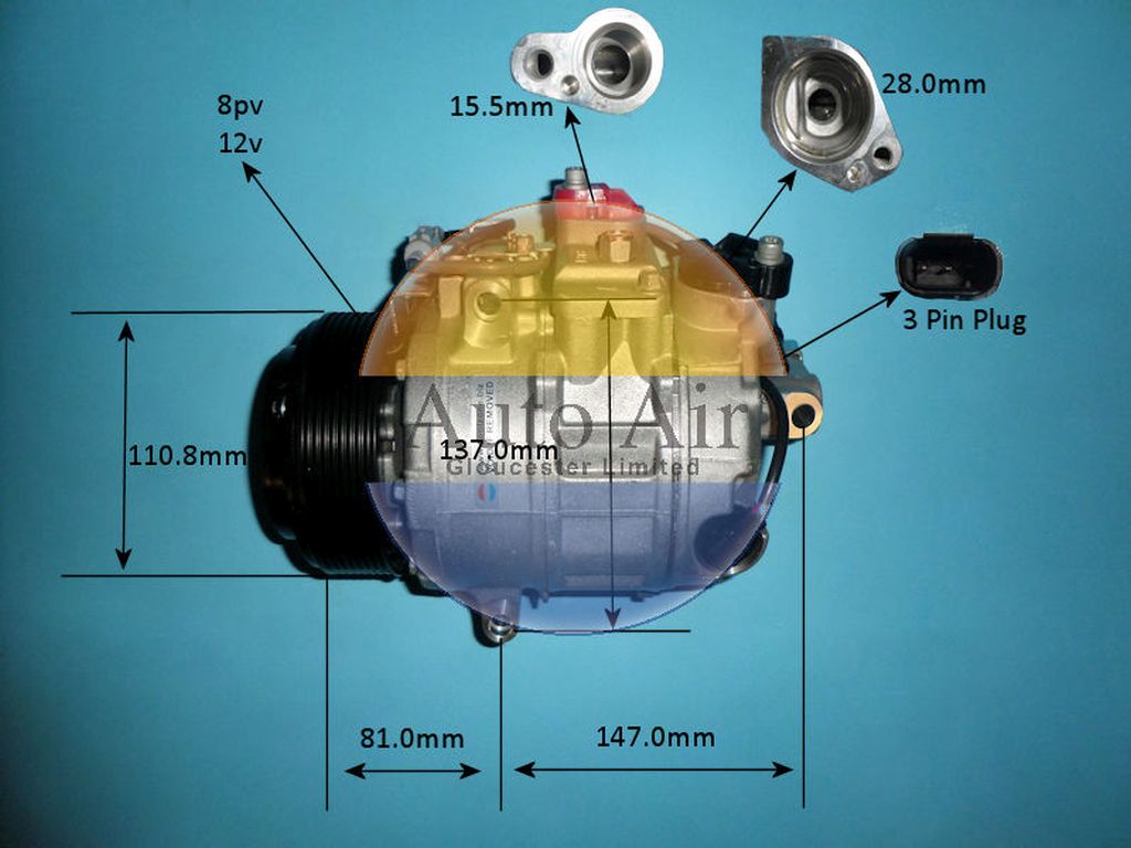 Aircon Compressor Aftermarket Quality – AutoAir 14-9754P