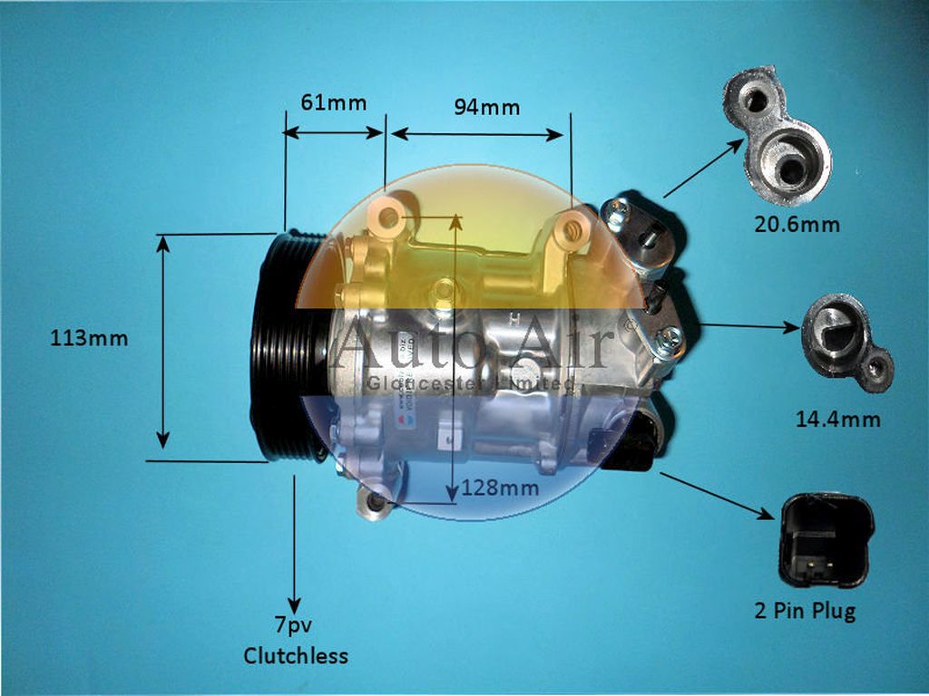 Aircon Compressor Aftermarket Quality – AutoAir 14-9784P