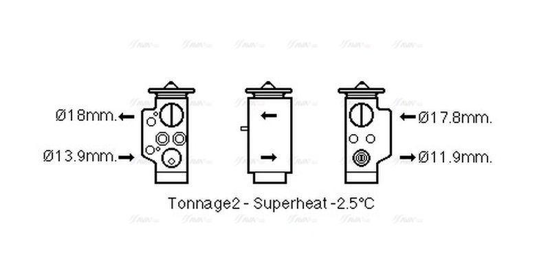AVA Aircon Expansion Valve AI1373