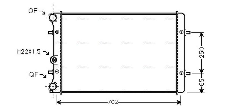 AVA Coolant Radiator AI2129