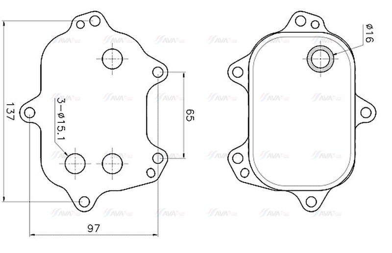 AVA Oil Cooler AI3456