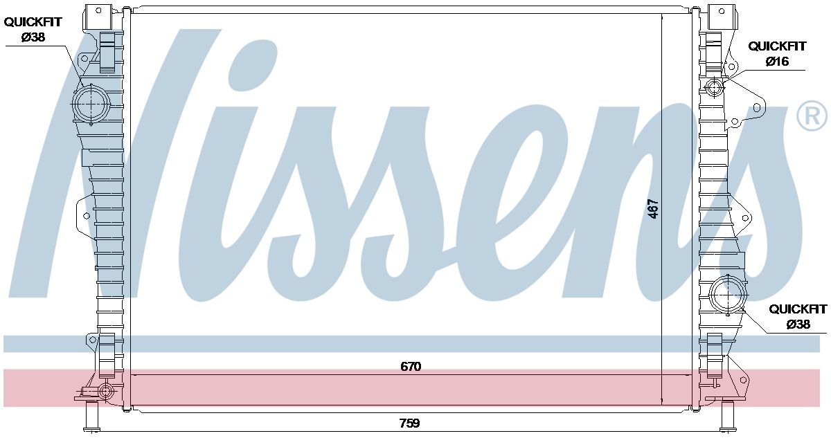AVA Coolant Radiator AU2357
