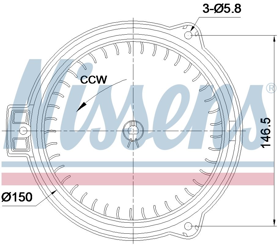 AVA Cabin Fan Blower Motor AU8369