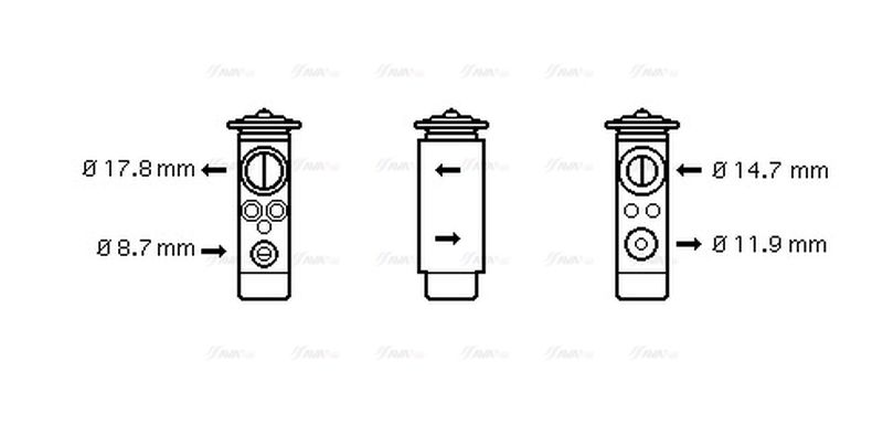 AVA Aircon Expansion Valve BW1171