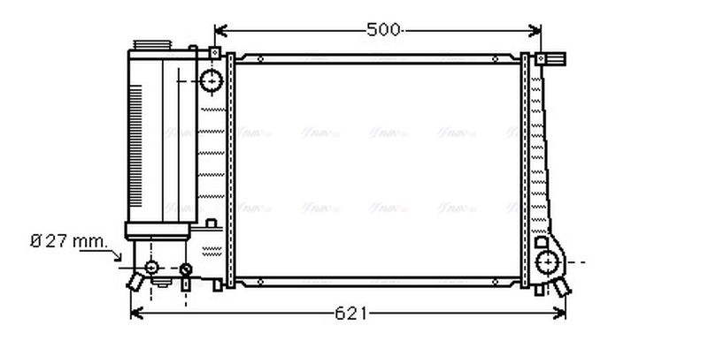 AVA Coolant Radiator BW2135